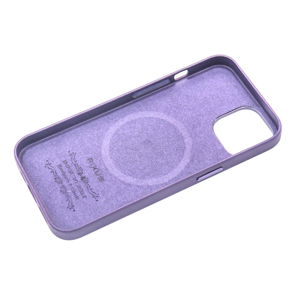 Rixus Classic 02 Case With MagSafe Compatible For Apple iPhone 14 Purple