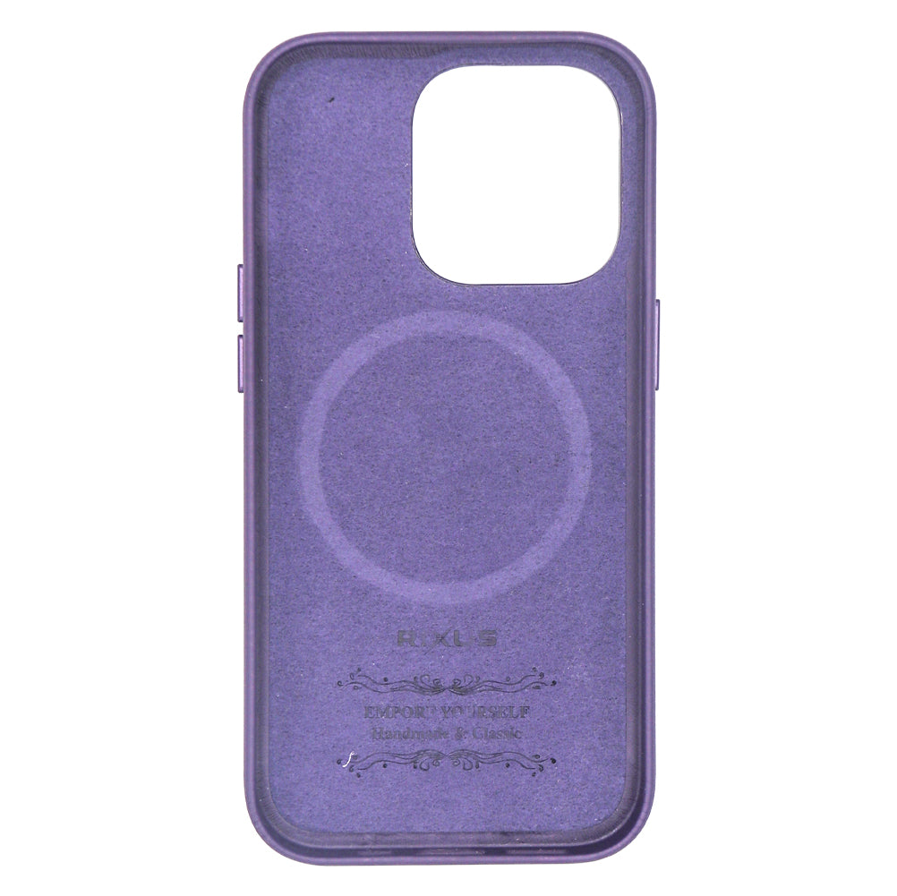 Rixus Classic 02 Case With MagSafe Compatible For Apple iPhone 14 Pro Purple
