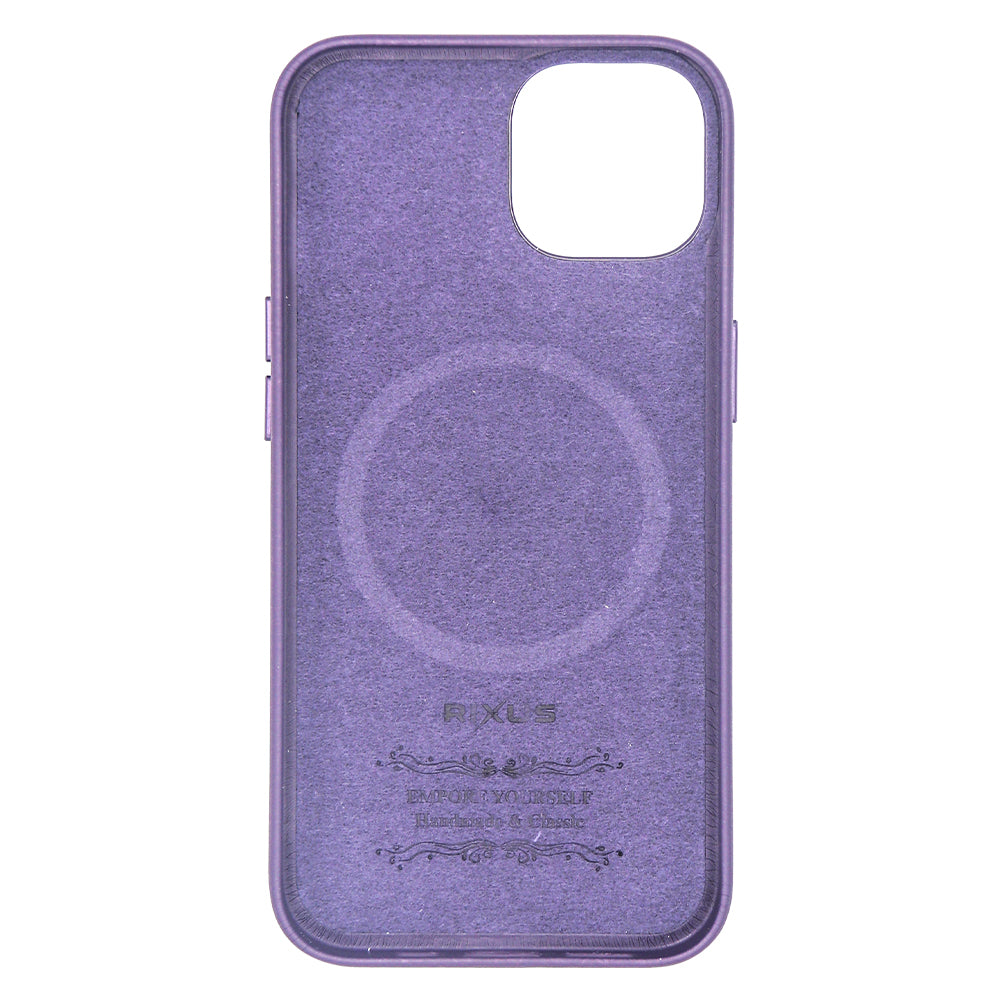 Rixus Classic 02 Case With MagSafe Compatible For Apple iPhone 14 Plus Purple