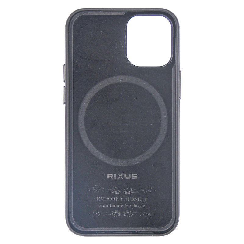 Rixus Classic 02 Case With MagSafe For iPhone 12,12 Pro Black