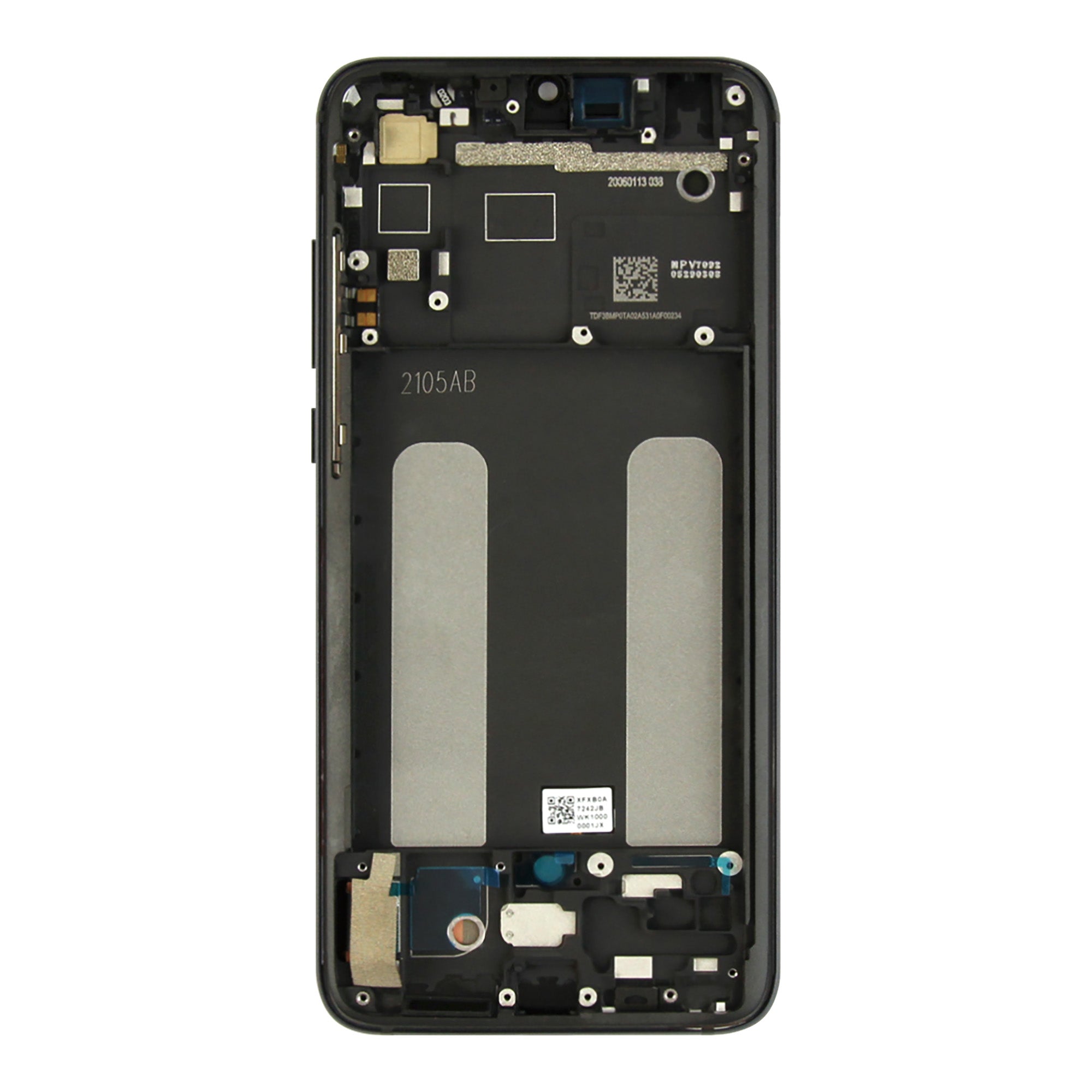 Xiaomi Mi 9 Lite Display And Digitizer With Frame Black Service Pack