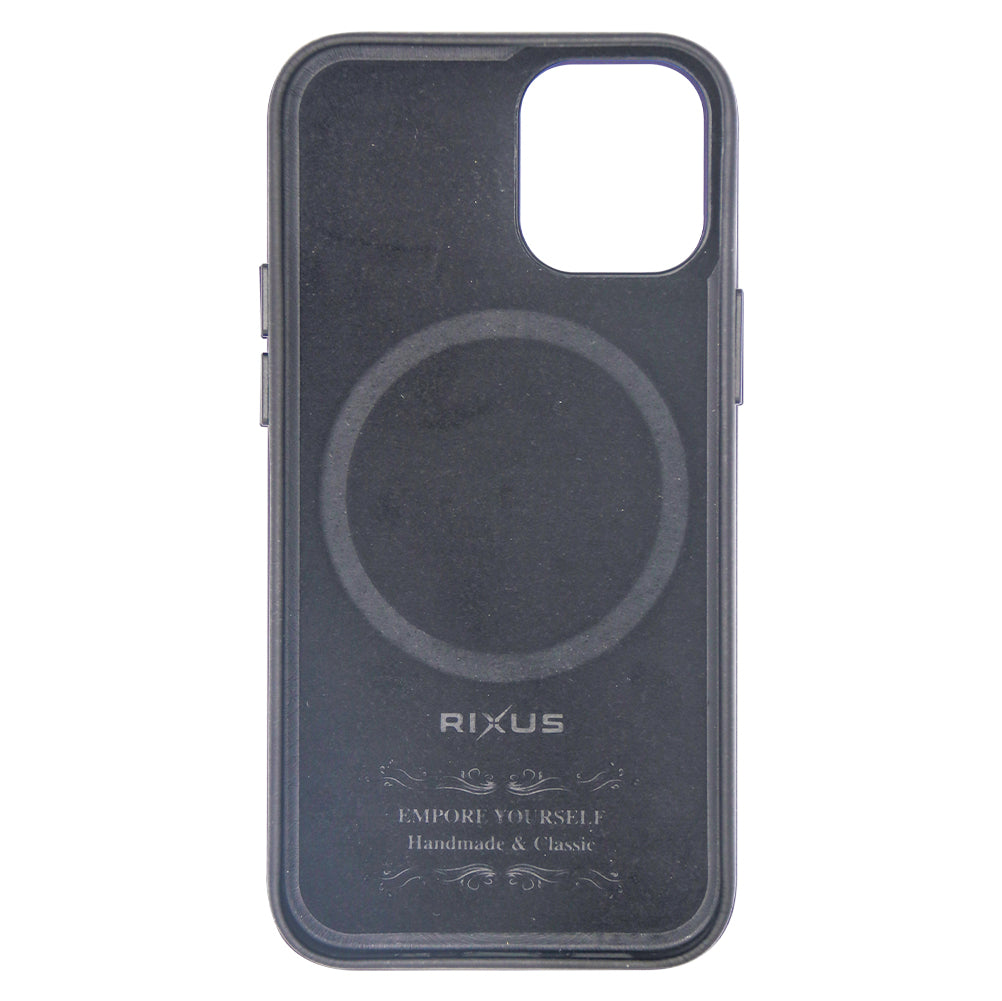Rixus Classic 02 Case With MagSafe Compatible For Apple iPhone 14 Plus Black