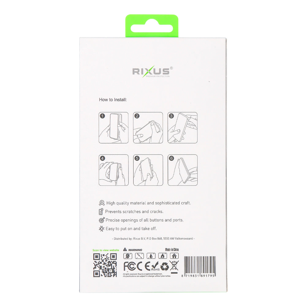 Rixus Classic 02 Case With MagSafe Compatible For Apple iPhone 14 Plus Black