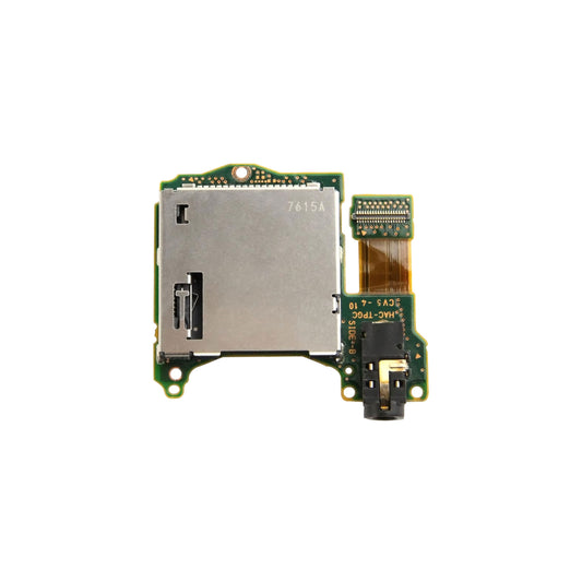 For Nintendo Switch Game Cartridge Card Reader Slot And Audio Port PCB Silver OEM