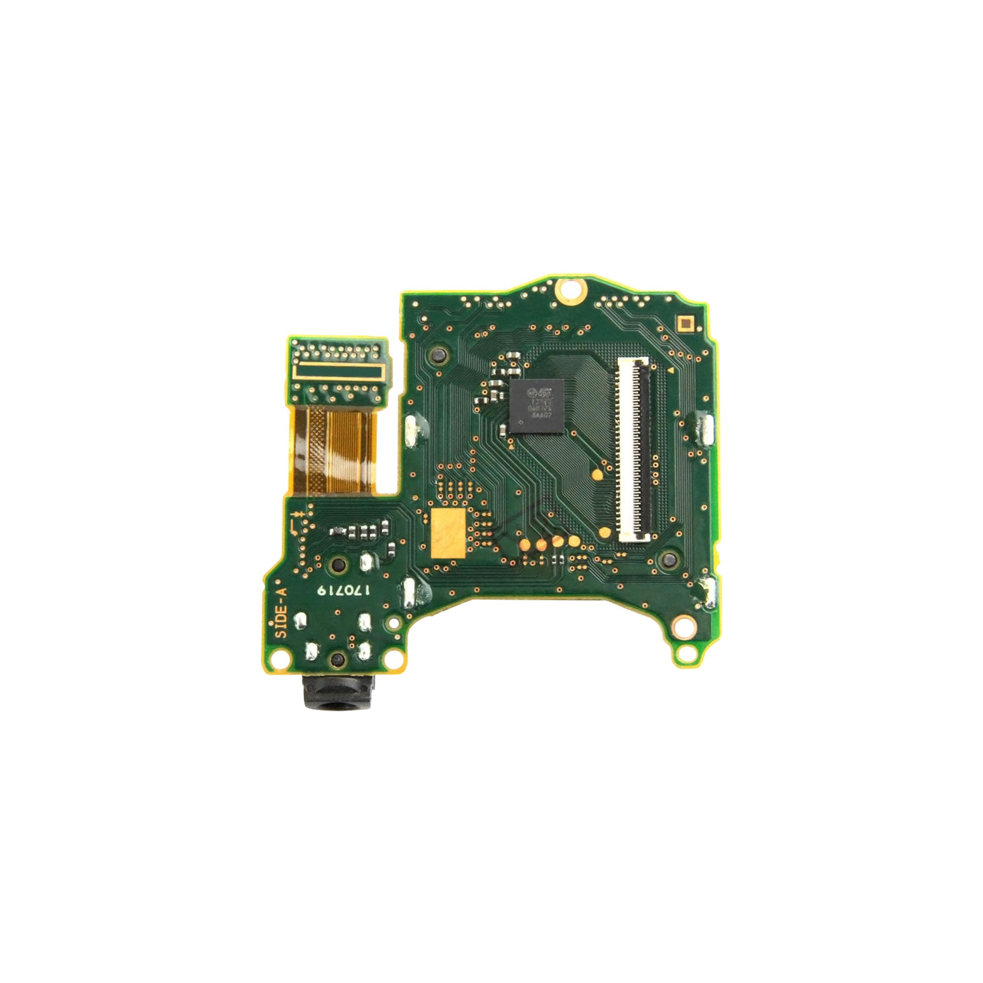 For Nintendo Switch Game Cartridge Card Reader Slot And Audio Port PCB Silver OEM