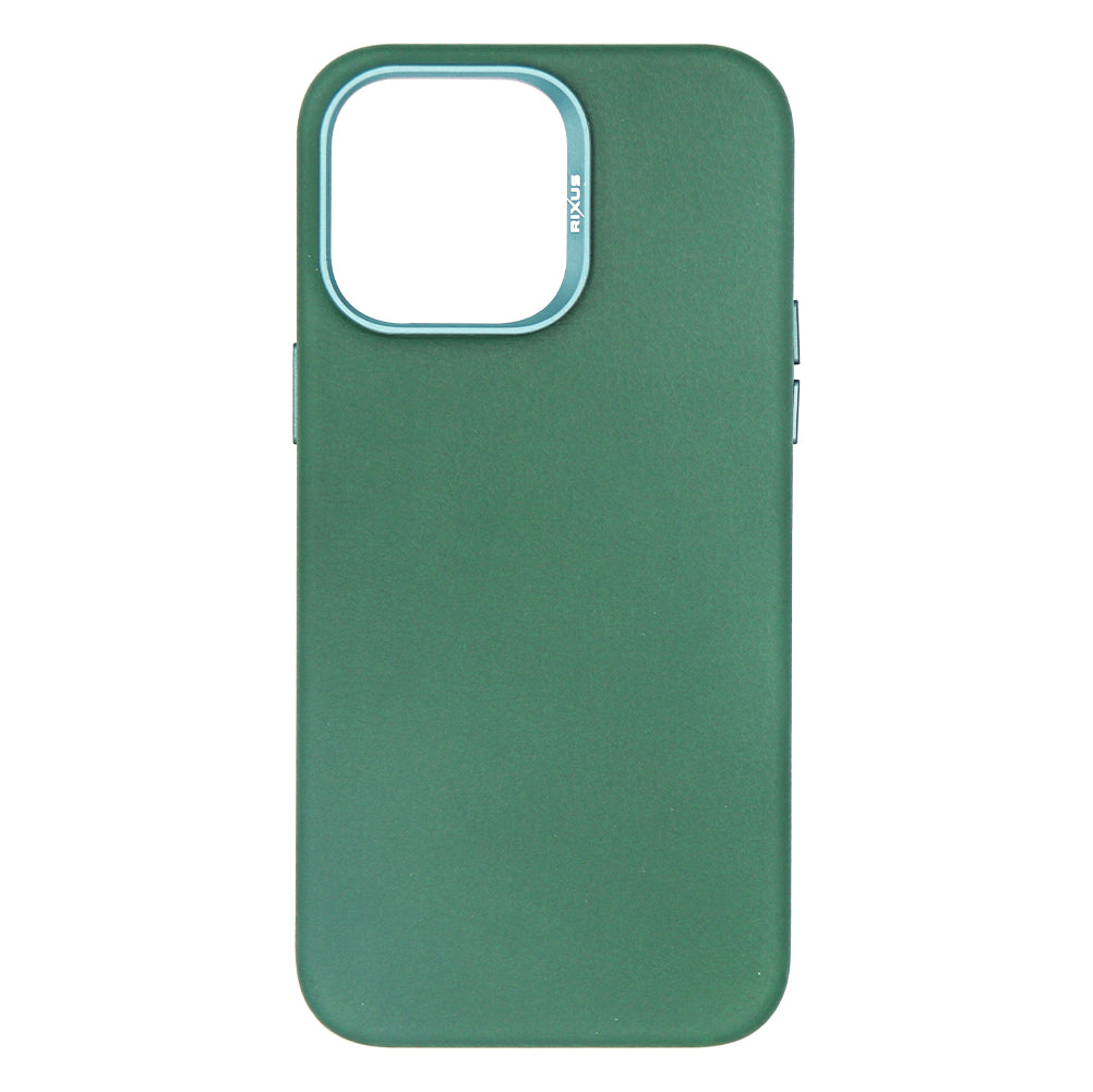 Rixus Classic 02 Case With MagSafe Compatible For Apple iPhone 14 Pro Green