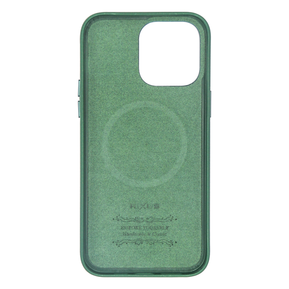 Rixus Classic 02 Case With MagSafe Compatible For Apple iPhone 14 Pro Green