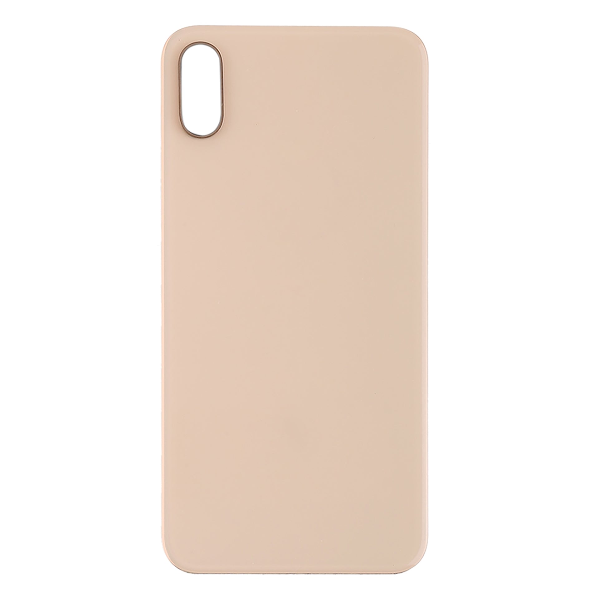 For Apple iPhone XS Back Glass, Enlarged Camera Frame Gold Compatible