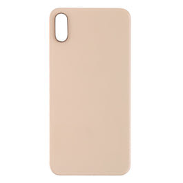 For Apple iPhone XS Back Glass, Enlarged Camera Frame Gold Compatible