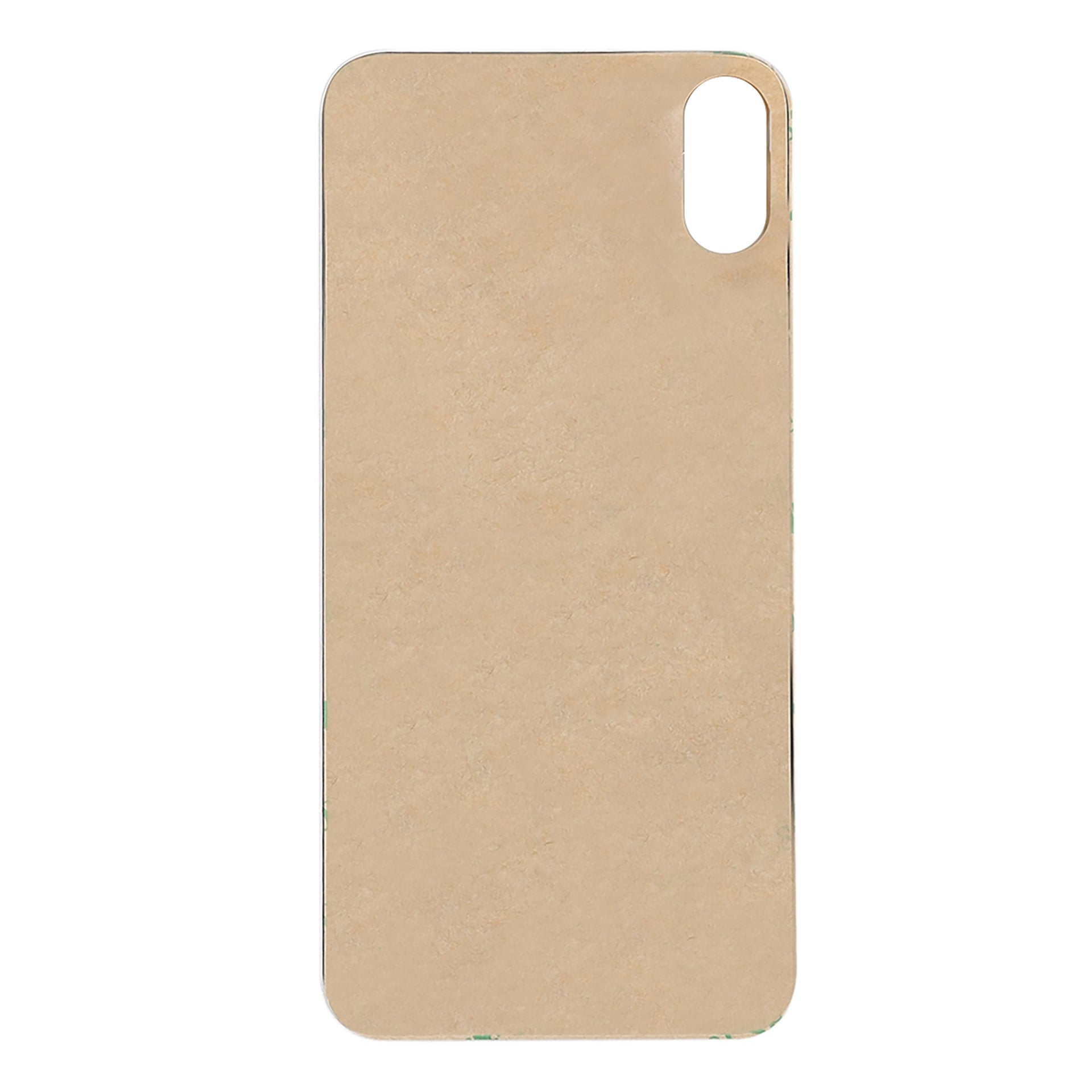 For Apple iPhone XS Back Glass, Enlarged Camera Frame Gold Compatible