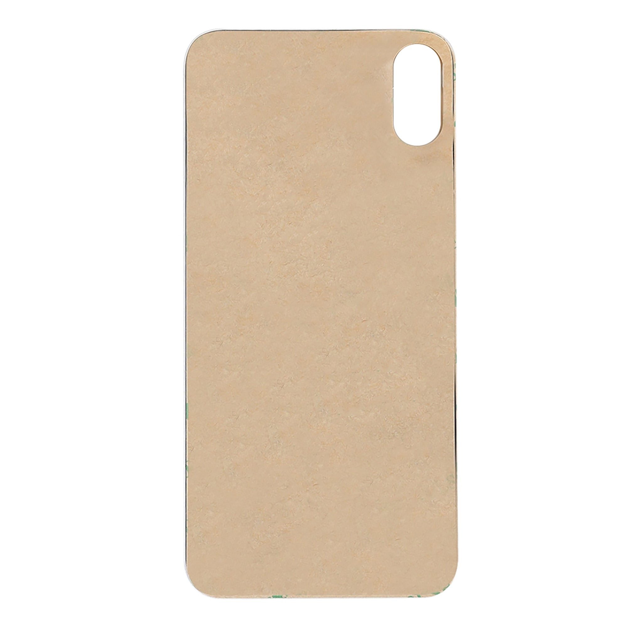 For Apple iPhone XS Back Glass, Enlarged Camera Frame Gold Compatible