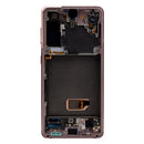 Samsung Galaxy S21 5G G991B Display And Digitizer With Frame Phantom Pink Service Pack
