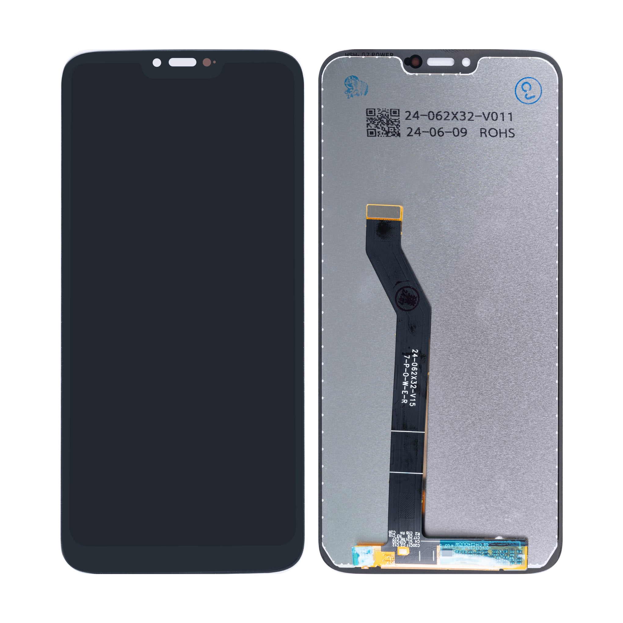Motorola Moto G7 Power Display And Digitizer Without Frame Black OEM