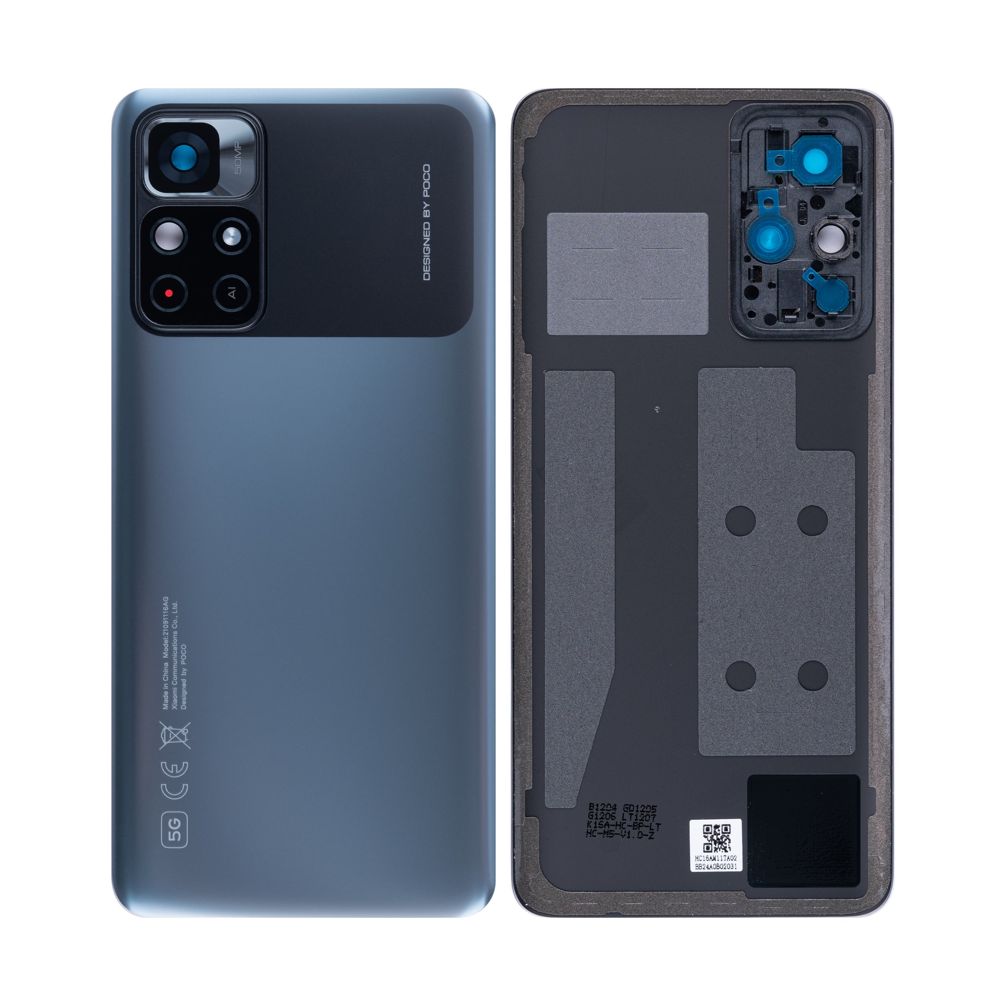 Xiaomi Poco M4 Pro 5G Back Cover With Lens Power Black OEM