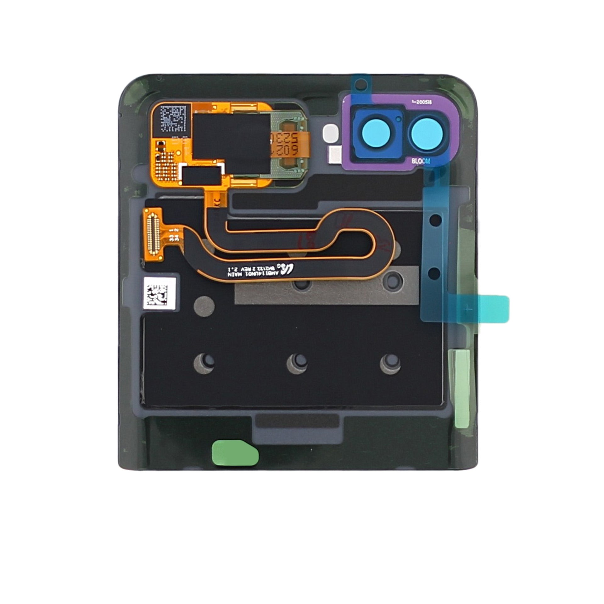 Samsung Galaxy Z Flip F700F Sub Display And Digitizer Mirror Purple Service Pack