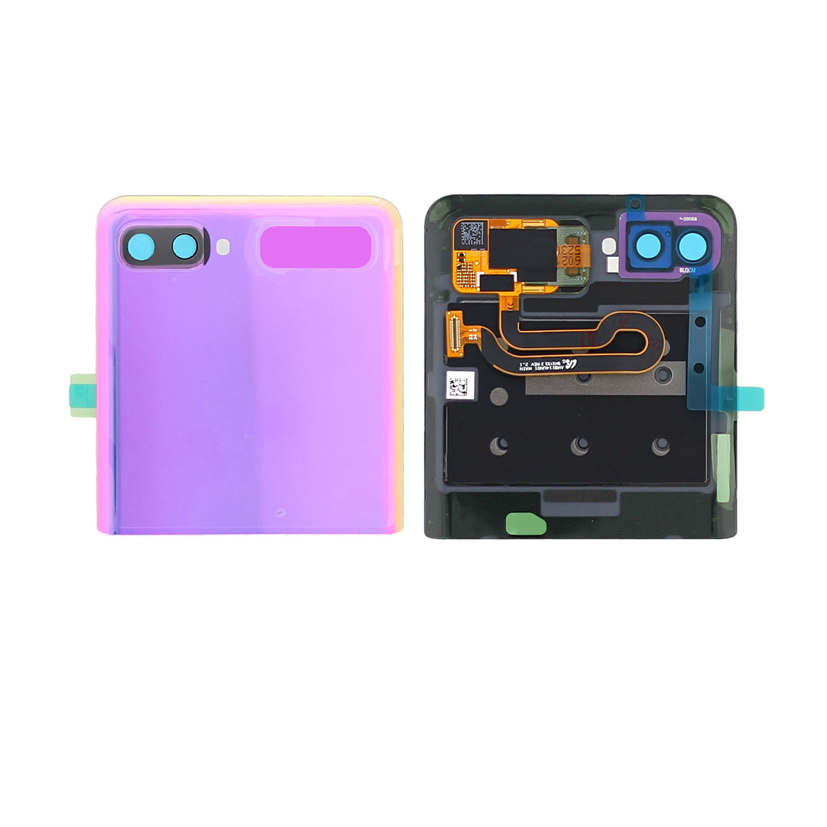 Samsung Galaxy Z Flip F700F Sub Display And Digitizer Mirror Purple Service Pack