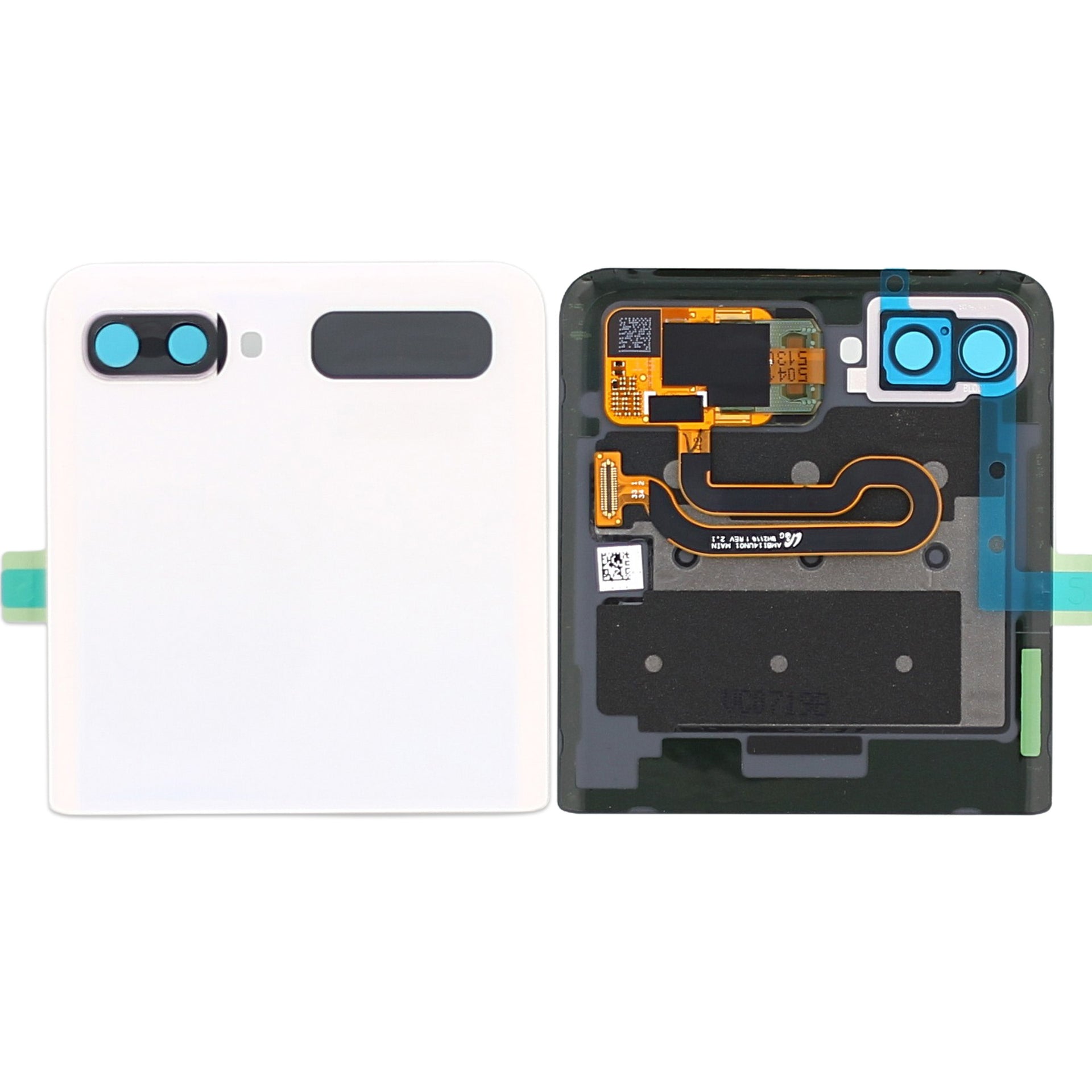 Samsung Galaxy Z Flip 5G F707B Sub Display And Digitizer Mystic White Service Pack
