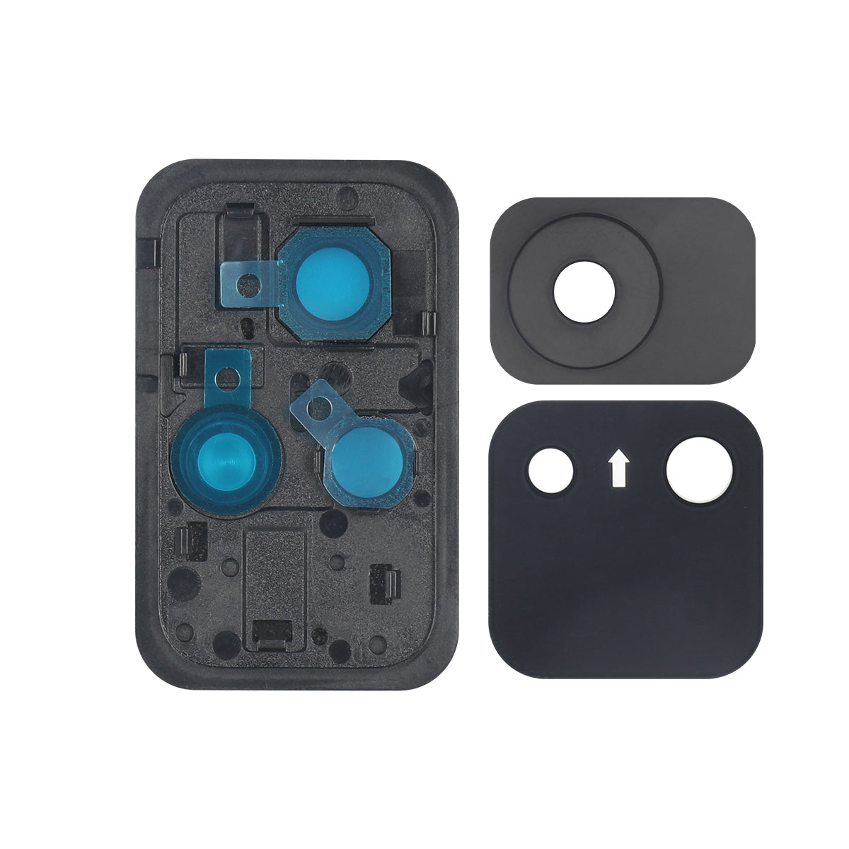 Xiaomi Poco M4 Pro 5G Camera Lens Cover With Frame Black OEM