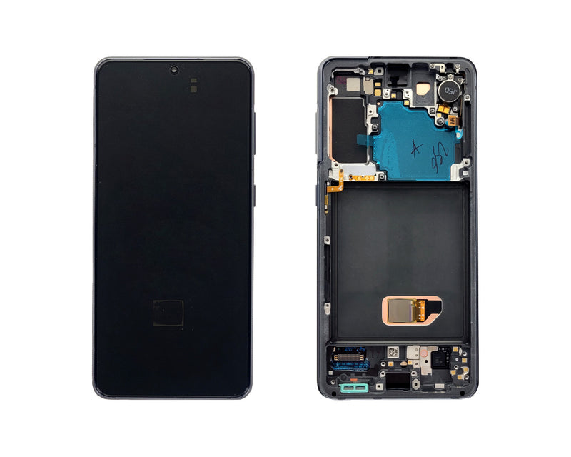 Samsung Galaxy S21 5G G991B Display And Digitizer Complete Phantom Grey Without Camera Service Pack