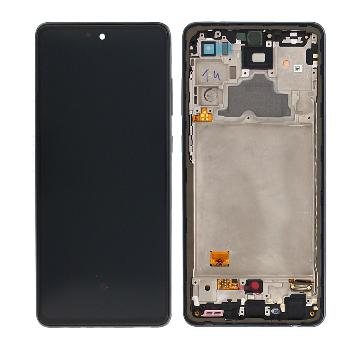 Samsung Galaxy A72 A725F Display And Digitizer With Frame Awesome Black Service Pack