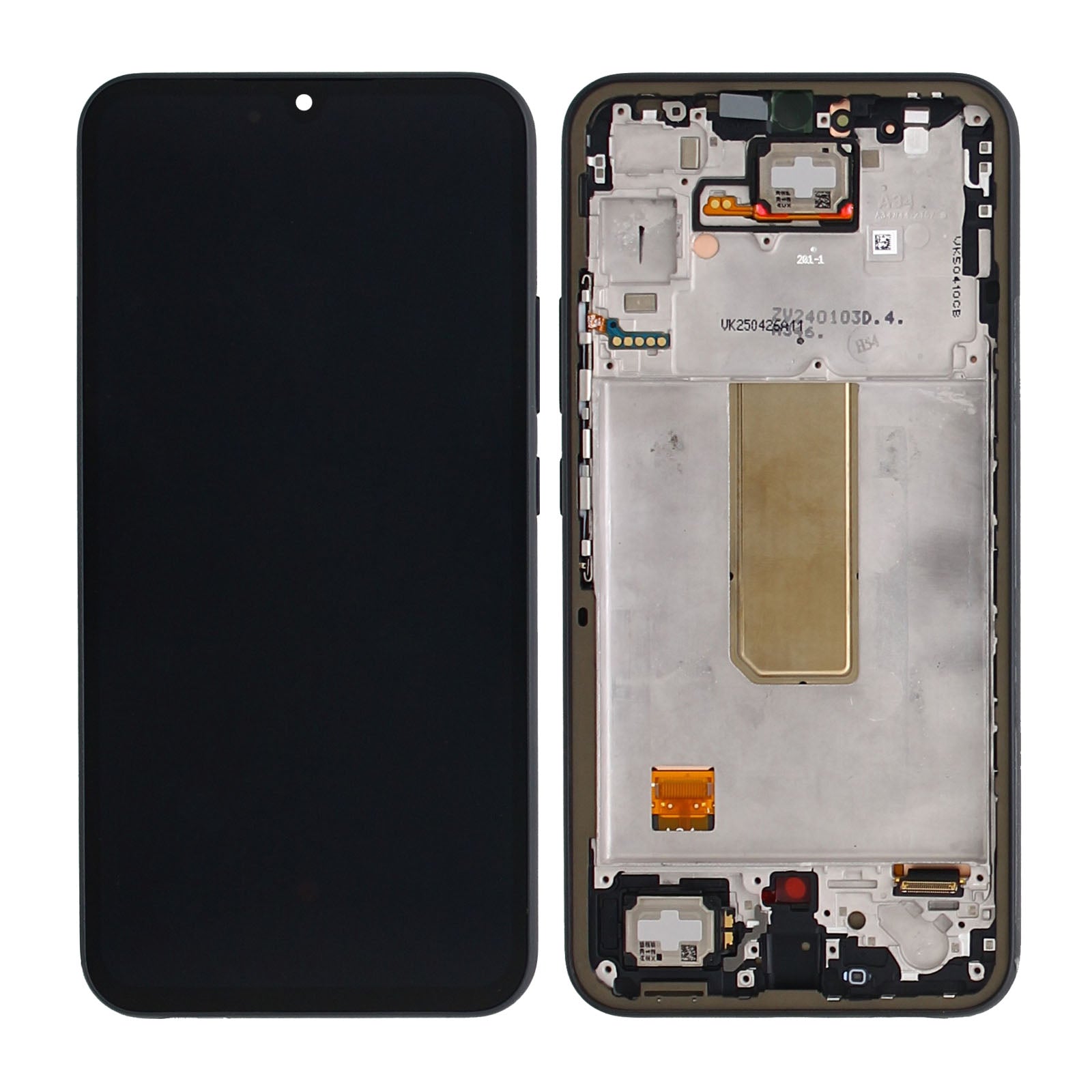 Samsung Galaxy A34 5G A346B Display And Digitizer With Frame Black Service Pack