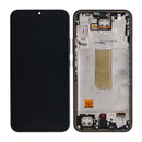 Samsung Galaxy A34 5G A346B Display And Digitizer With Frame Black Service Pack