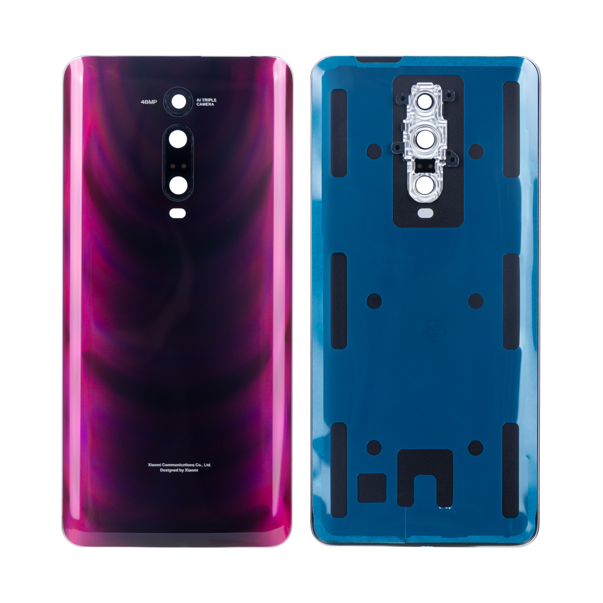 Xiaomi Mi 9T, Mi 9T Pro Back Cover With Lens Red Flame OEM