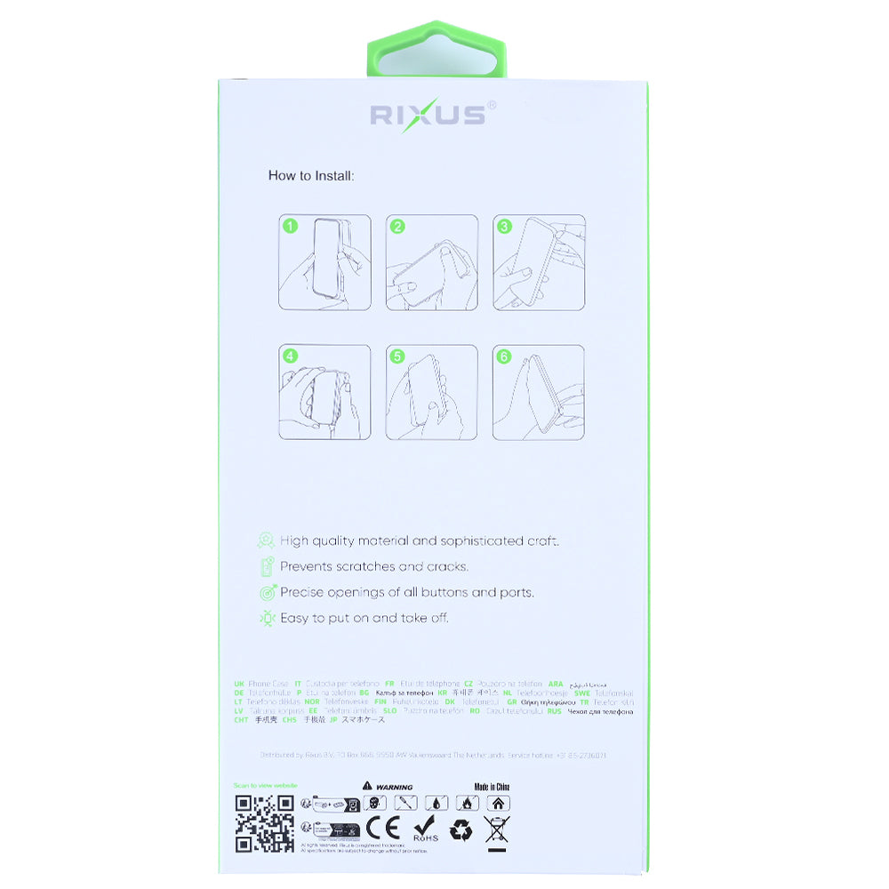 Rixus Anti-Burst Case For Xiaomi 15 Transparent