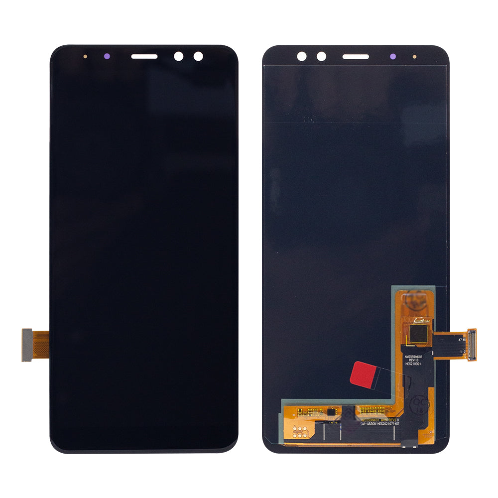 Samsung Galaxy A8 A530F (2018) Display And Digitizer Without Frame Black Soft-OLED