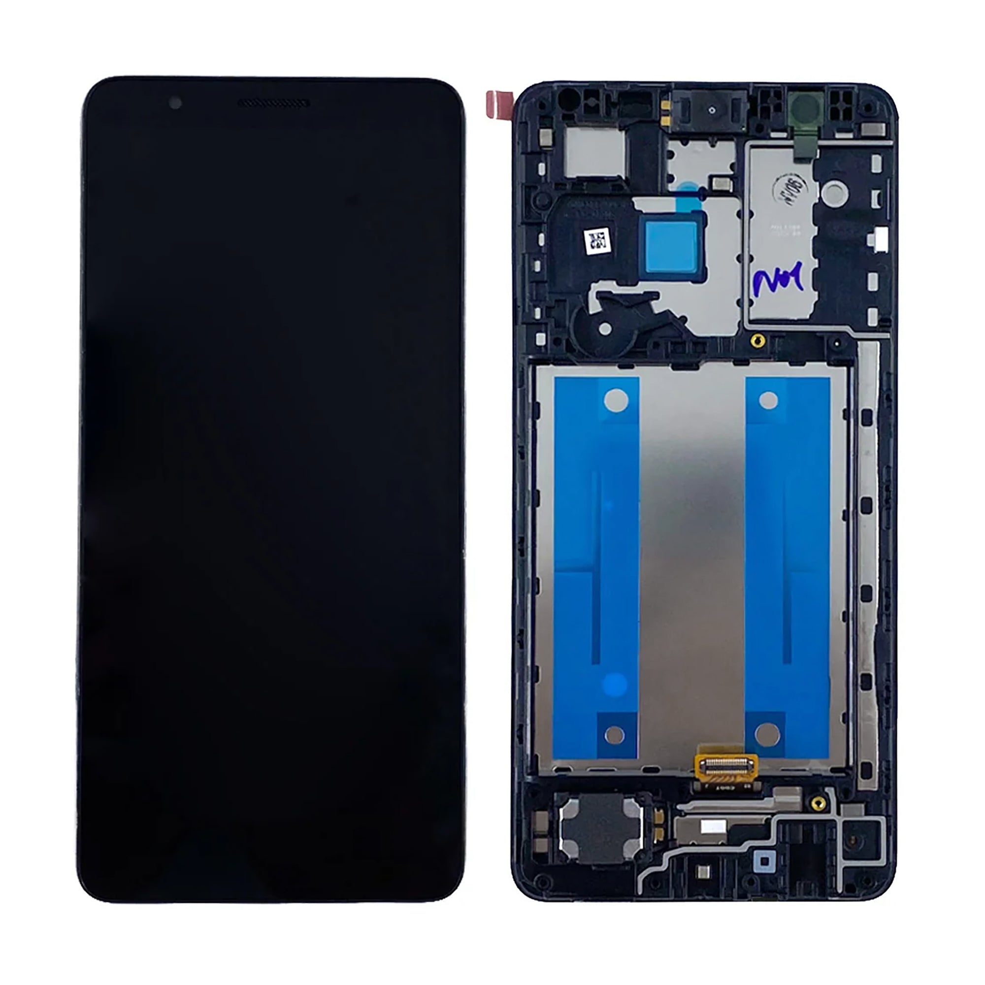 Samsung Galaxy A01 Core A013F Display And Digitizer With Frame Black Service Pack