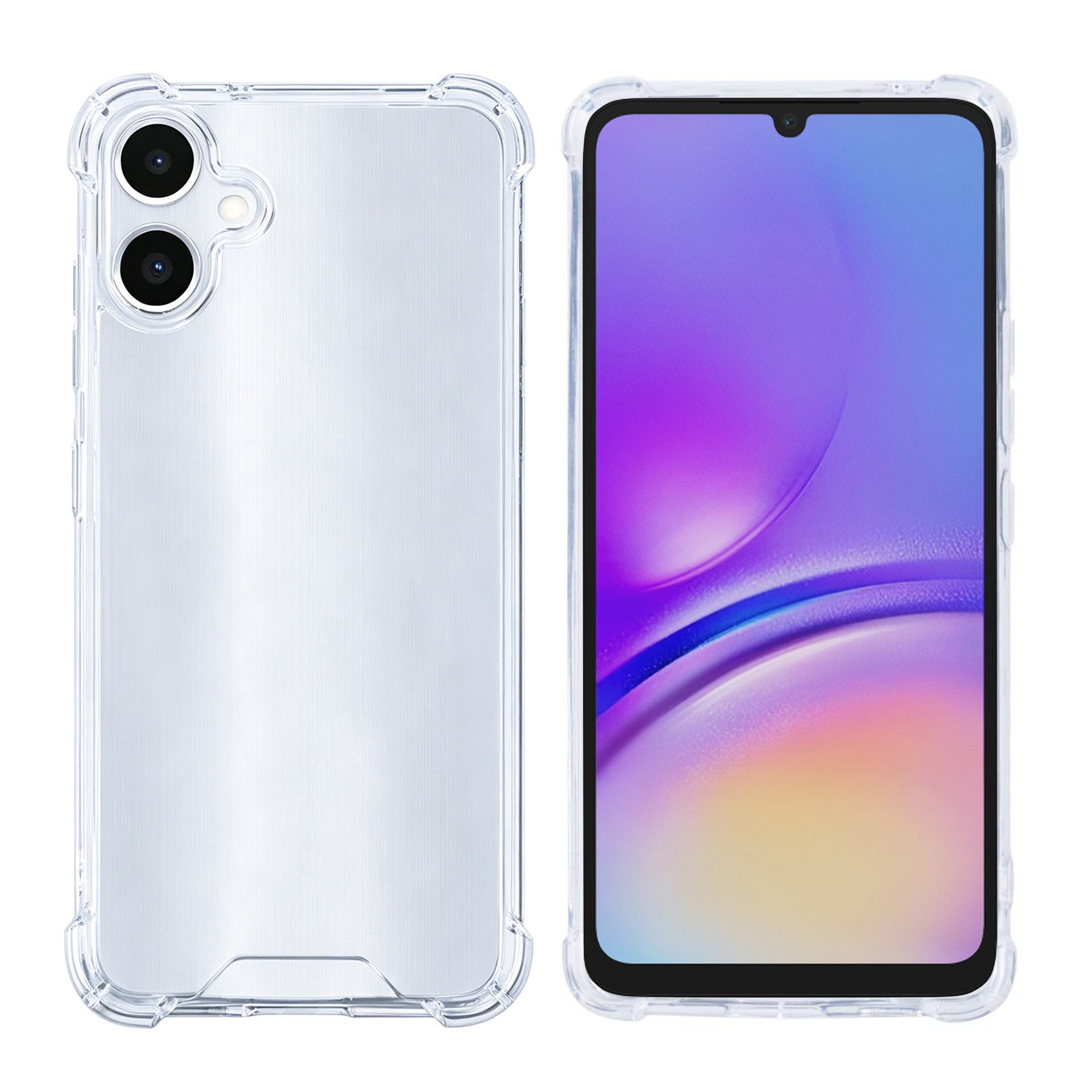 Rixus Anti-Burst Case For Samsung Galaxy A05 Transparent