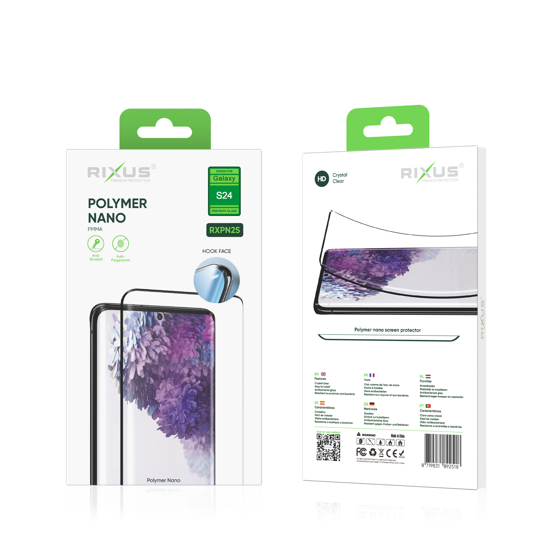Rixus Polymer Nano Glass For Samsung Galaxy S24