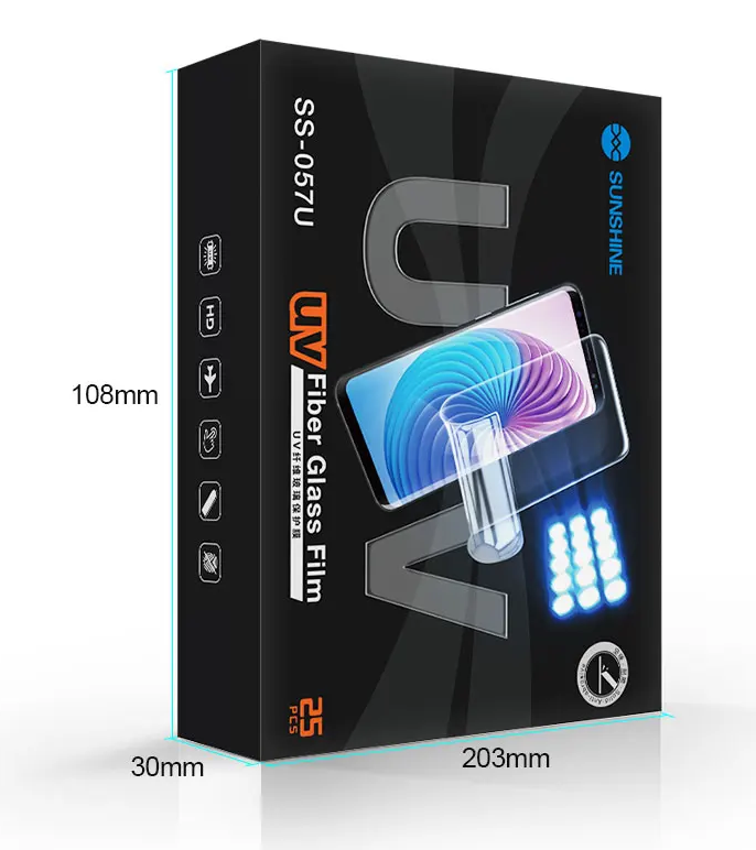 SUNSHINE SS-057U High Quality UV Fiber Glass Protective Film (25pcs)