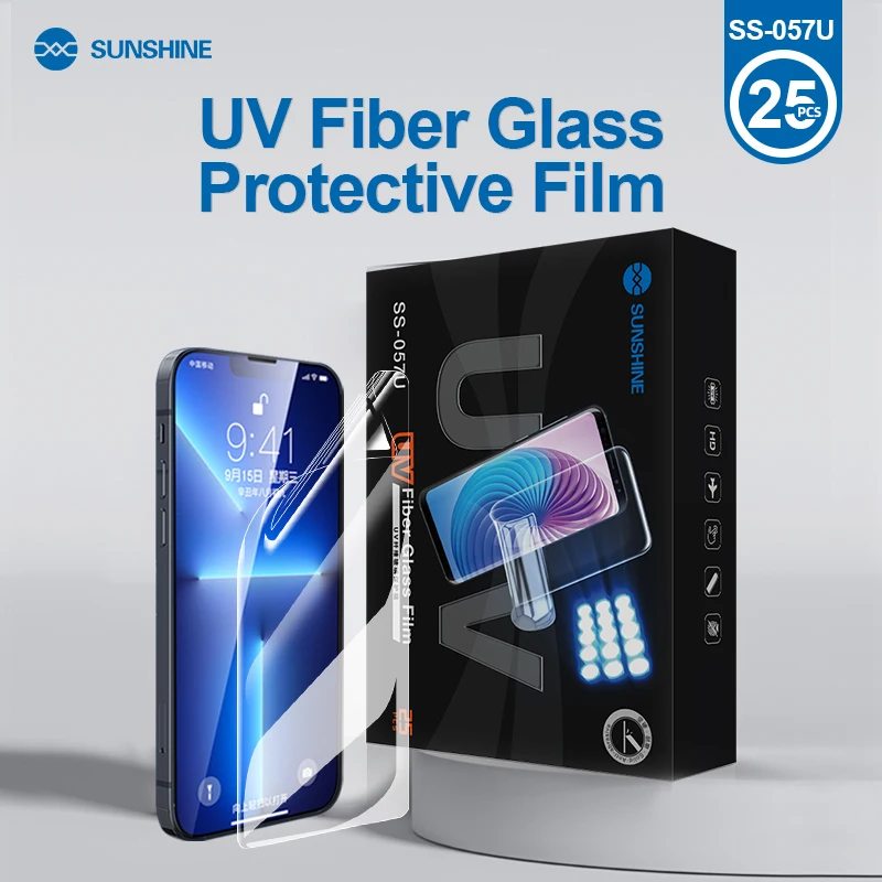 SUNSHINE SS-057U High Quality UV Fiber Glass Protective Film (25pcs)