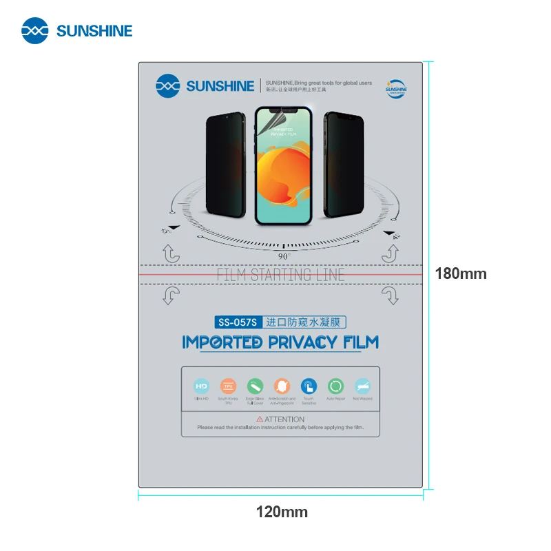 SUNSHINE SS-057S Privacy Imported Flexible Hydrogel Film (50pcs)