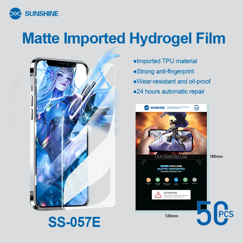 SUNSHINE SS-057E Matte Imported Hydrogel Film (50pcs)