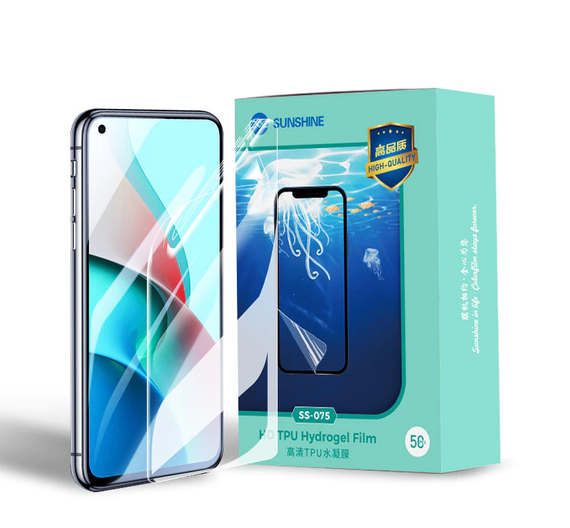 SUNSHINE SS-075 HD TPU 4K Ultra-Clear Hydrogel Film (50pcs)