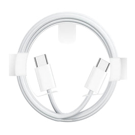 For Apple iPhone 15 Series USB-C To USB-C Fast Charging Cable US3001M 100cm White Retail Box