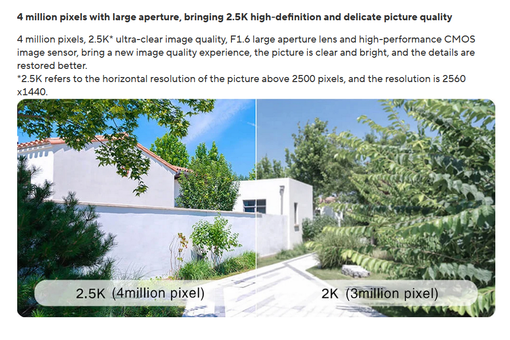 Xiaomi CW400 Outdoor Camera With Light Warning