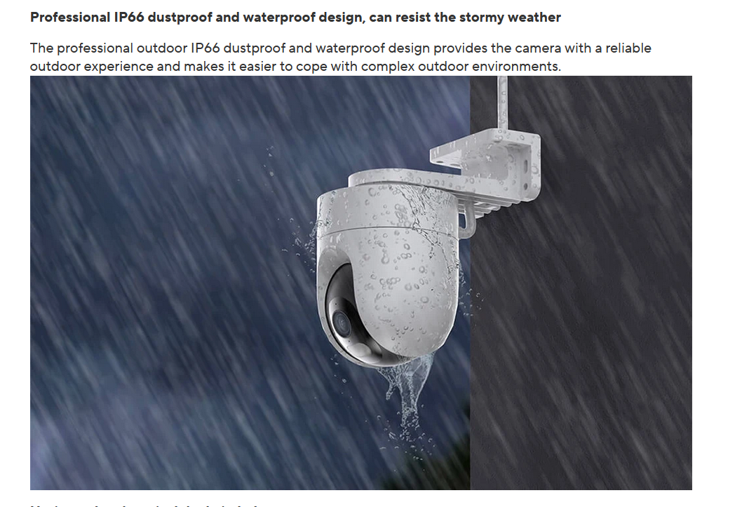 Xiaomi CW400 Outdoor Camera With Light Warning