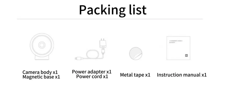 Xiaomi Camera C100 2K Magnetic Mount
