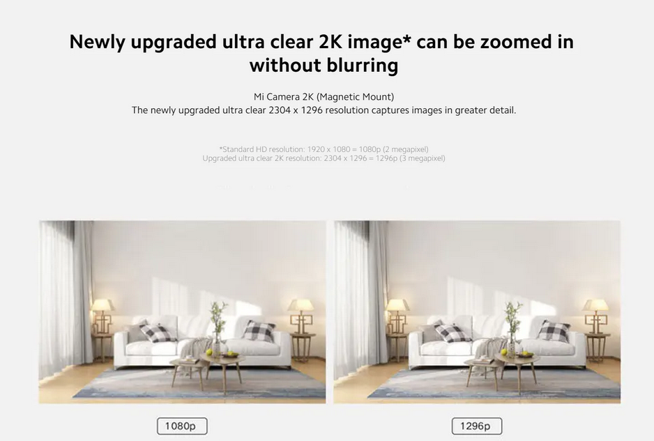 Xiaomi Camera C100 2K Magnetic Mount
