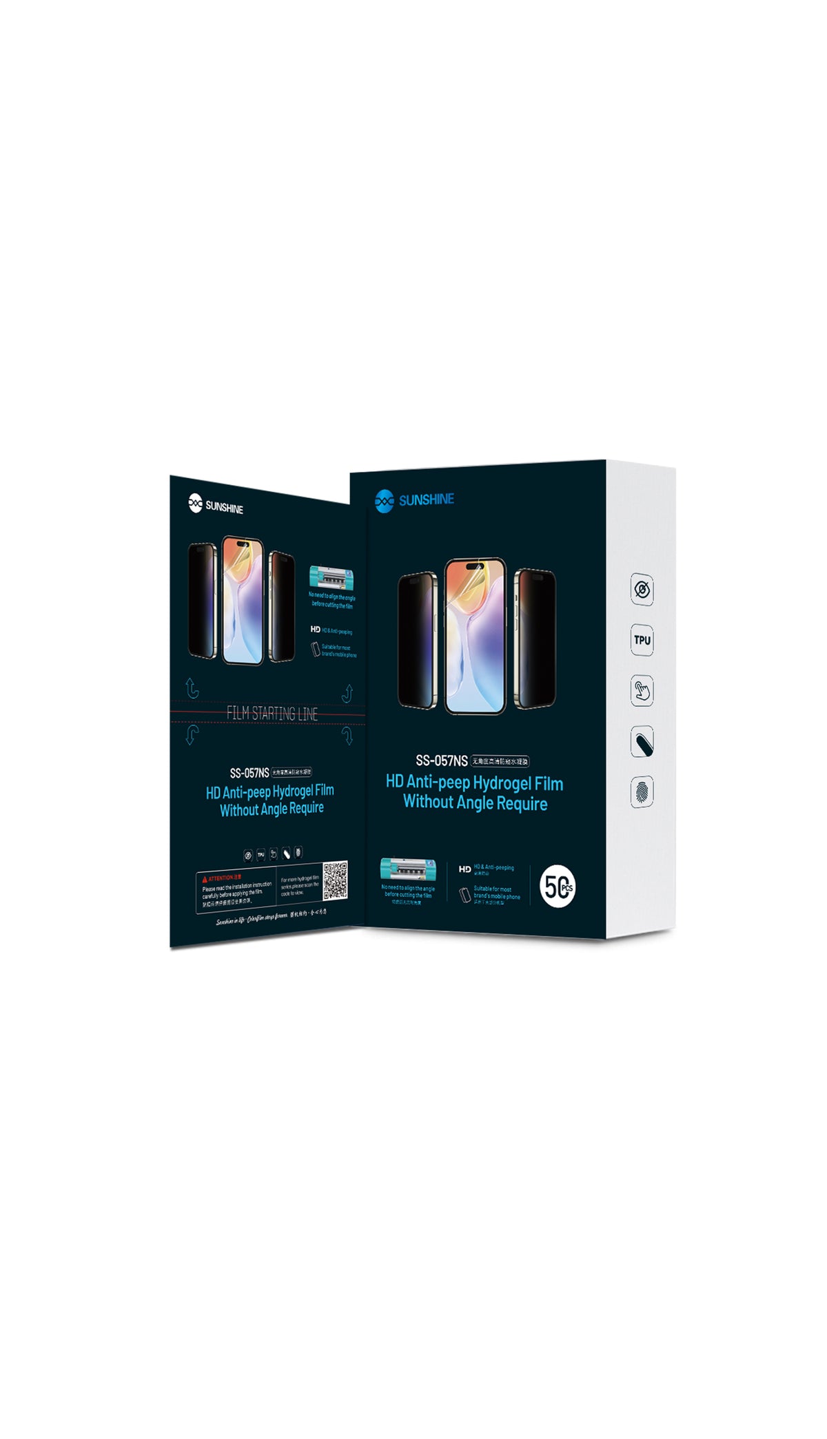 SUNSHINE SS-057NS HD Anti-Peeping Hydrogel Film Without Angle Require (50pcs)