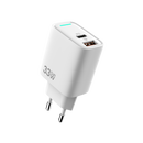 PD Quick GaN Adapter CH3350 USB-A To USB-C 33W White Bulk