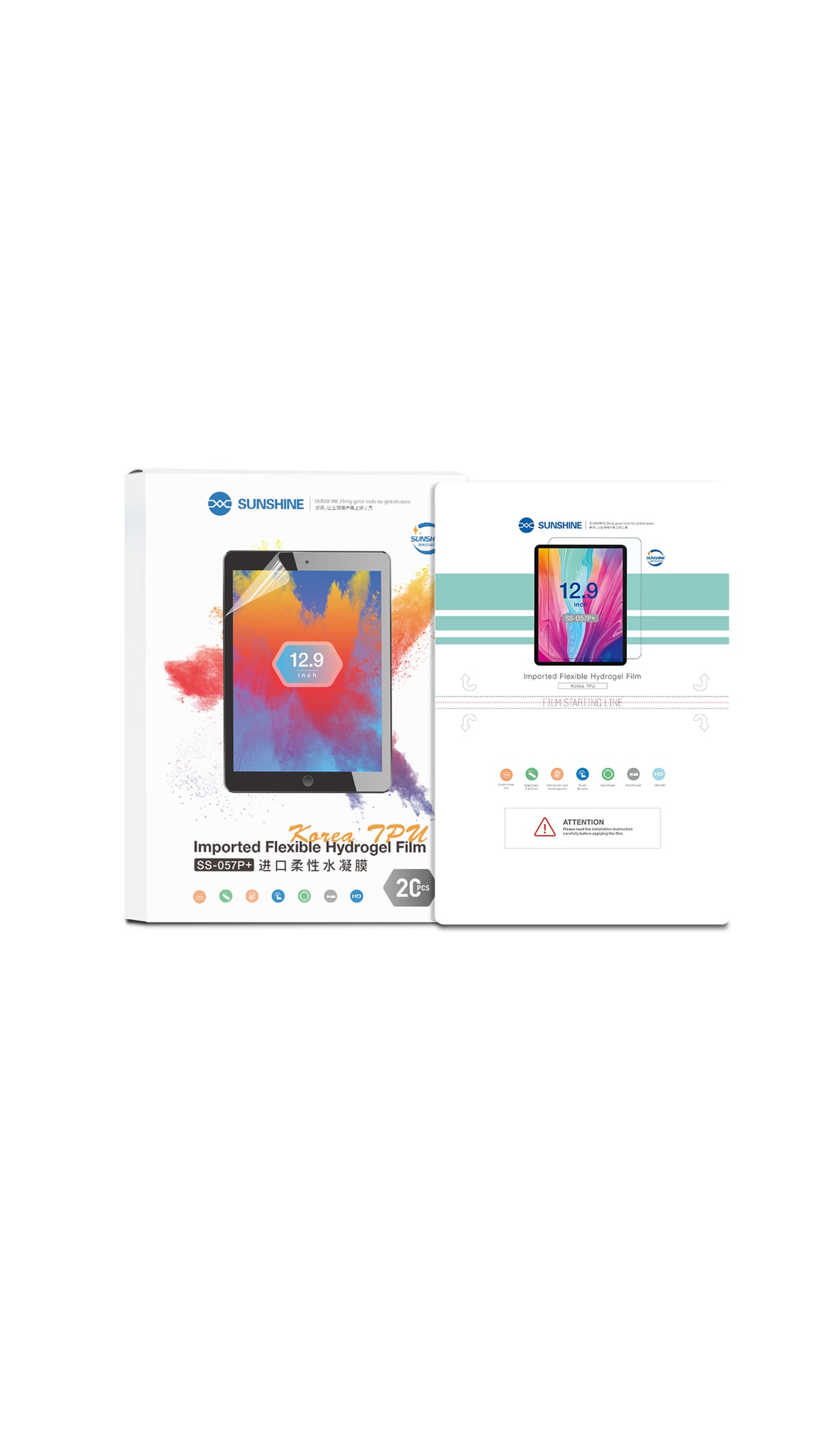 SUNSHINE SS-057P+ Hydrogel Membrane Film For Tablet 12.9 inch (20pcs)
