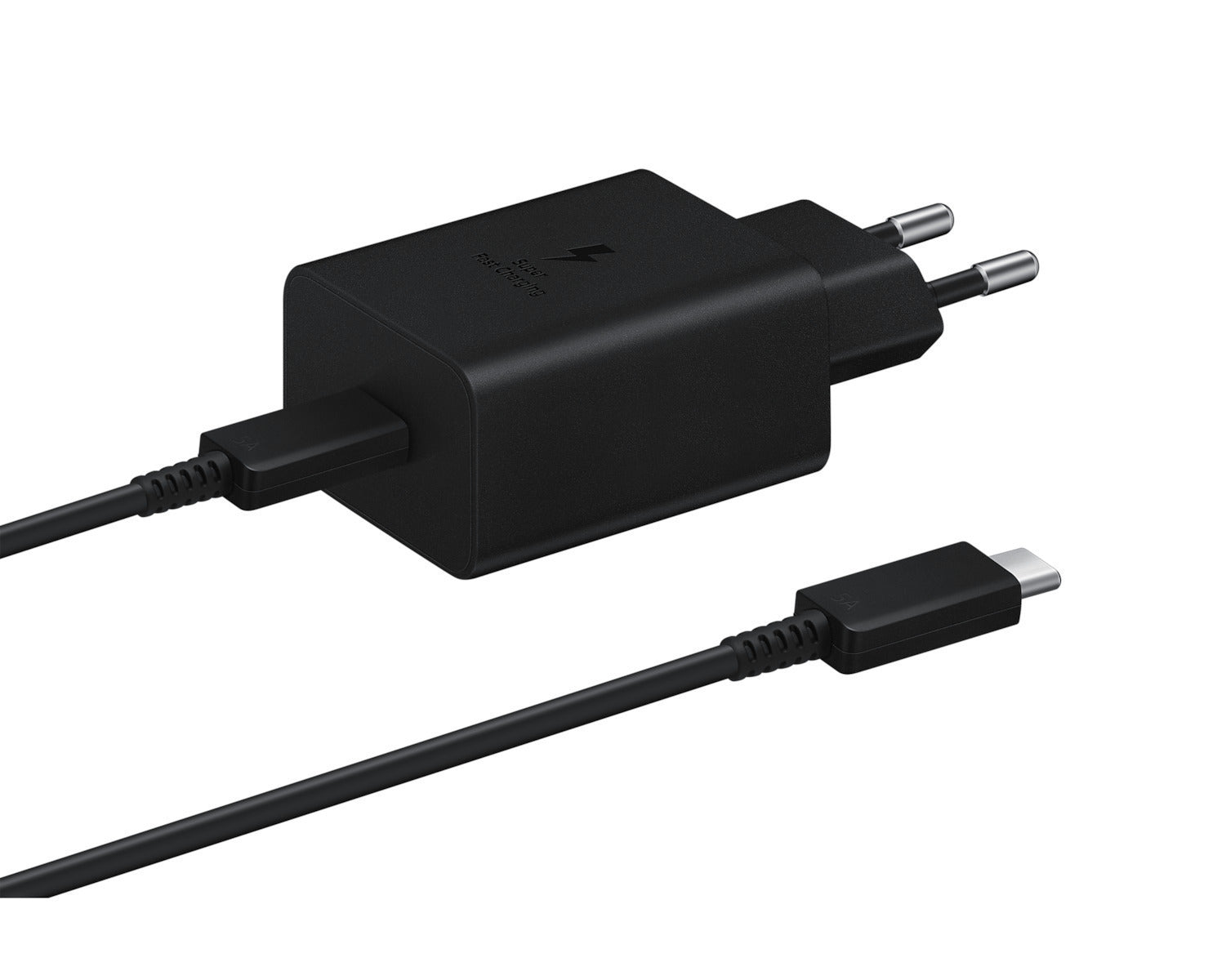 Samsung Super Fast Charger EP-T4510XBEGEU With USB-C To USB-C Cable 180cm 45W Black Original Retail Box