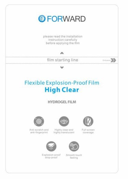 Forward 13" High Clear Flexible Explosion-proof Film FW-ZP01E (20 Pieces)