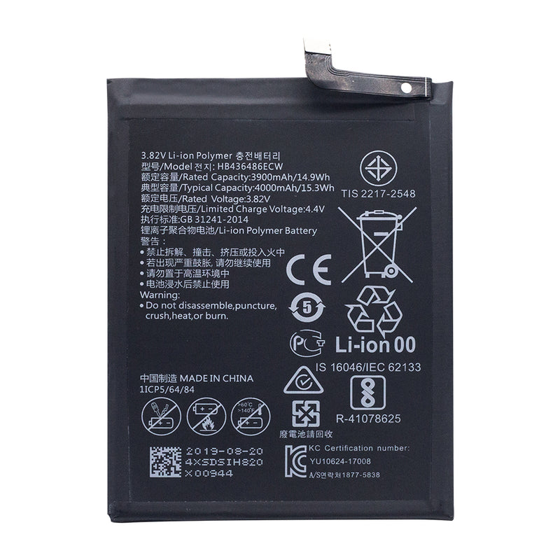 Huawei P20 Pro,Mate 10,Mate 10Pro,View 20,Mate 20RS,Honor 20Pro, Mate20 Battery HB436486ECW (OEM)