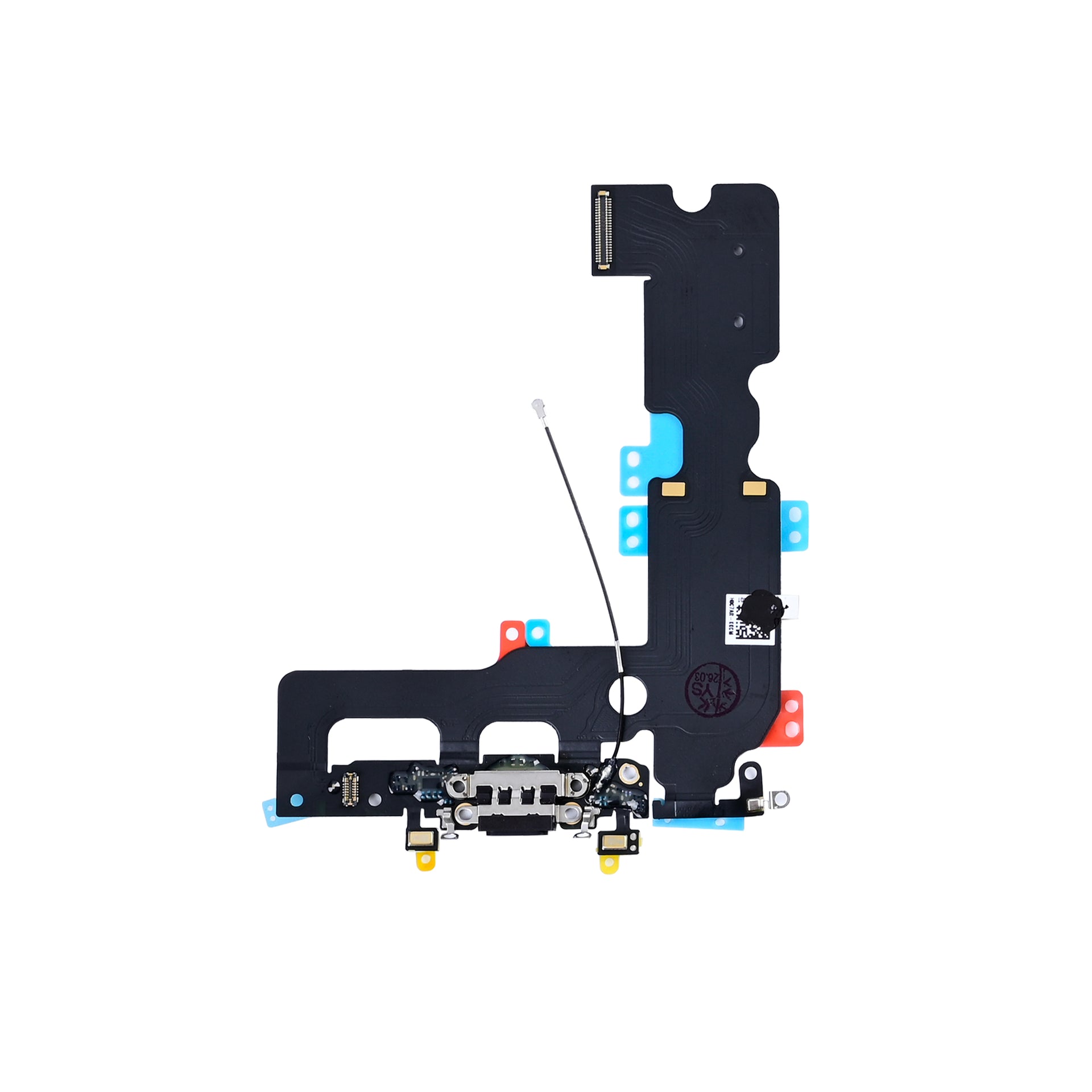 For Apple iPhone 7 Plus System Charging Flex Black Pulled