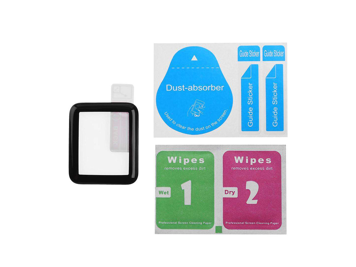 Tempered Glass 6D For Apple Watch Series (42mm) Black